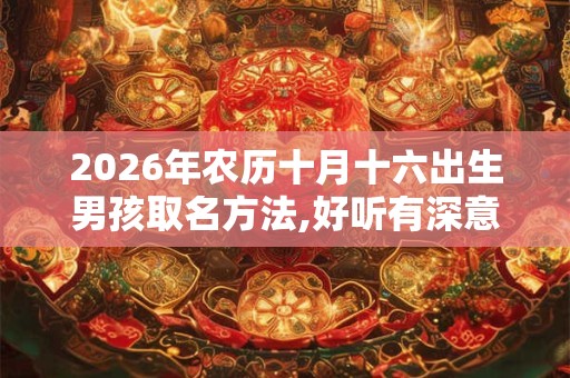 2026年农历十月十六出生男孩取名方法,好听有深意的名字
