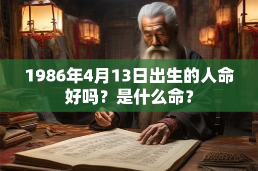1986年4月13日出生的人命好吗？是什么命？