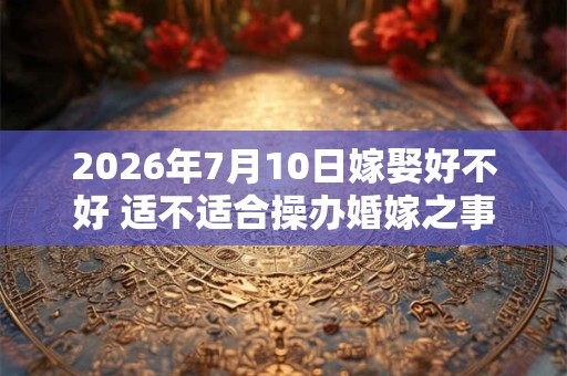 2026年7月10日嫁娶好不好 适不适合操办婚嫁之事