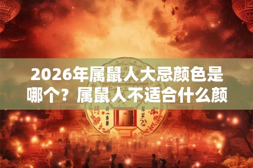 2026年属鼠人大忌颜色是哪个？属鼠人不适合什么颜色
