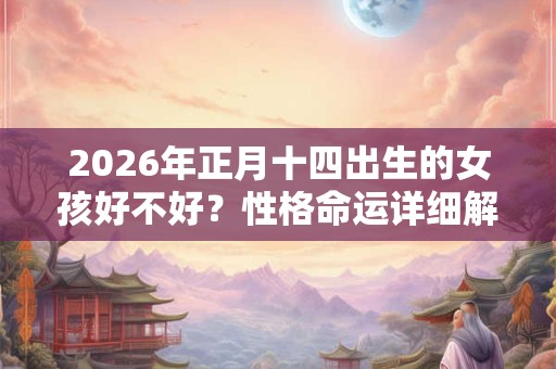 2026年正月十四出生的女孩好不好？性格命运详细解析