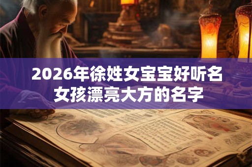 2026年徐姓女宝宝好听名 女孩漂亮大方的名字 2026年徐姓女宝宝好听名 女孩漂亮大方的名字