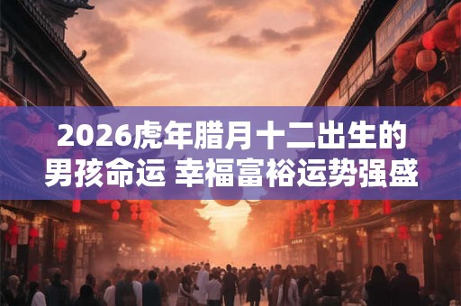 2026虎年腊月十二出生的男孩命运 幸福富裕运势强盛