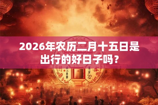 2026年农历二月十五日是出行的好日子吗? 2026年农历二月十五日是出行的好日子吗?