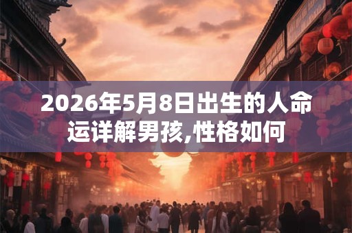 2026年5月8日出生的人命运详解男孩,性格如何