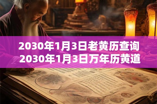 2030年1月3日老黄历查询 2030年1月3日万年历黄道吉日 2030年1月3日老黄历查询 2030年1月3日万年历黄道吉日