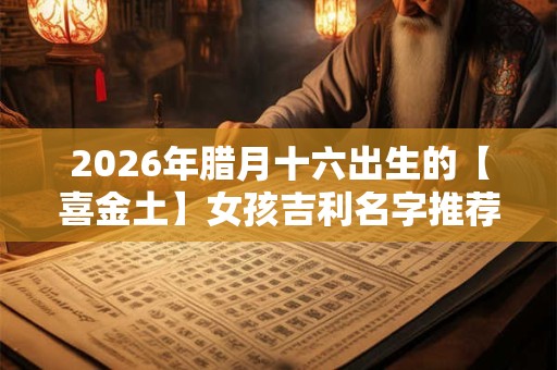 2026年腊月十六出生的【喜金土】女孩吉利名字推荐
