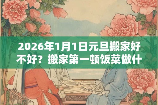 2026年1月1日元旦搬家好不好？搬家第一顿饭菜做什么？