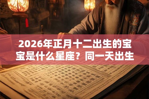 2026年正月十二出生的宝宝是什么星座？同一天出生的名人