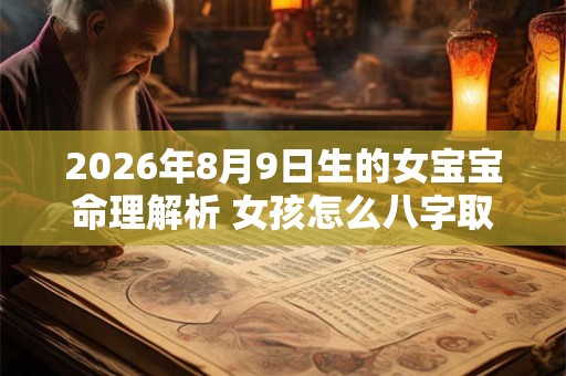 2026年8月9日生的女宝宝命理解析 女孩怎么八字取名 2026年8月9日生的女宝宝命理解析 女孩怎么八字取名