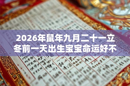 2026年鼠年九月二十一立冬前一天出生宝宝命运好不好？