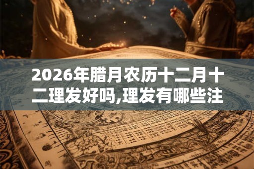 2026年腊月农历十二月十二理发好吗,理发有哪些注意事项? 2026年腊月农历十二月十二理发好吗,理发有哪些注意事项?