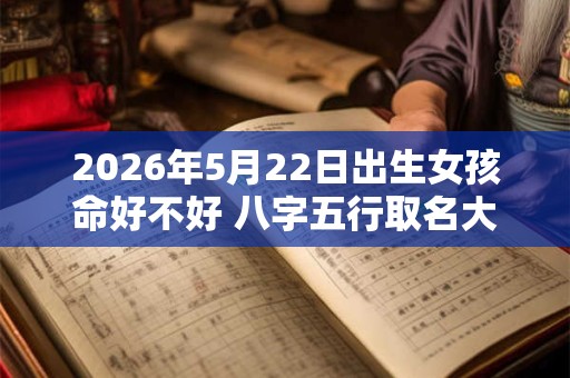 2026年5月22日出生女孩命好不好 八字五行取名大全 2026年5月22日出生女孩命好不好 八字五行取名大全