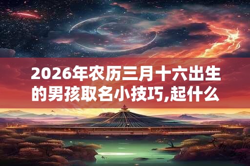 2026年农历三月十六出生的男孩取名小技巧,起什么名字好 2026年农历三月十六出生的男孩取名小技巧,起什么名字好