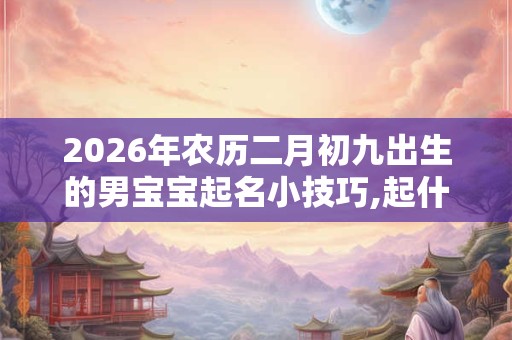 2026年农历二月初九出生的男宝宝起名小技巧,起什么名字寓意最好