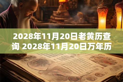 2028年11月20日老黄历查询 2028年11月20日万年历黄道吉日
