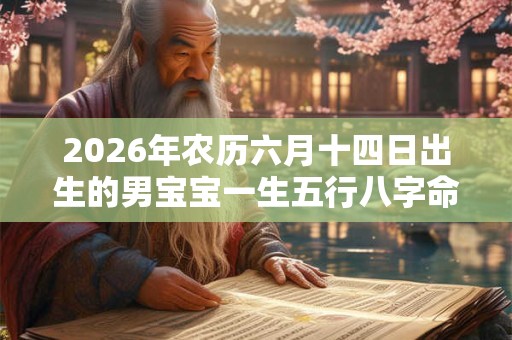2026年农历六月十四日出生的男宝宝一生五行八字命运详解 2026年农历六月十四日出生的男宝宝一生五行八字命运详解