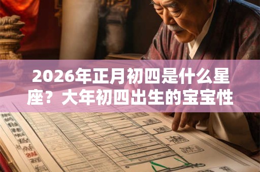 2026年正月初四是什么星座？大年初四出生的宝宝性格
