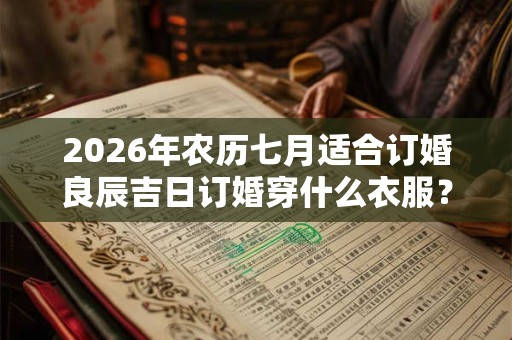 2026年农历七月适合订婚良辰吉日订婚穿什么衣服？