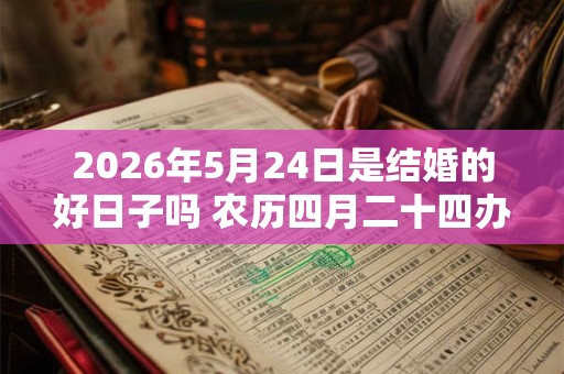 2026年5月24日是结婚的好日子吗 农历四月二十四办婚礼怎么样 2026年5月24日是结婚的好日子吗 农历四月二十四办婚礼怎么样