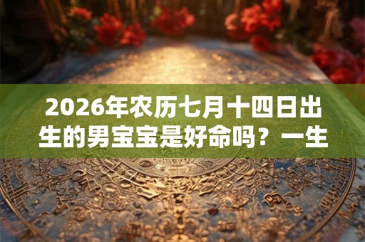 2026年农历七月十四日出生的男宝宝是好命吗？一生运势详解