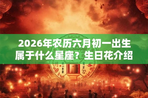 2026年农历六月初一出生属于什么星座？生日花介绍