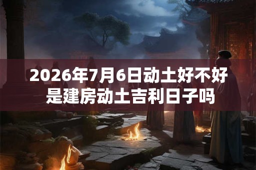 2026年7月6日动土好不好 是建房动土吉利日子吗 2026年7月6日动土好不好 是建房动土吉利日子吗