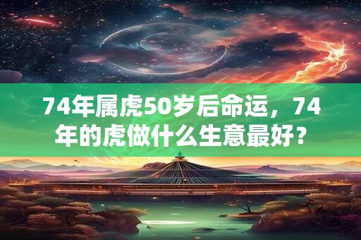 74年属虎50岁后命运,74年的虎做什么生意最好? 74年属虎50岁后命运,74年的虎做什么生意最好?