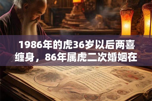 1986年的虎36岁以后两喜缠身,86年属虎二次婚姻在几岁? 1986年的虎36岁以后两喜缠身,86年属虎二次婚姻在几岁?