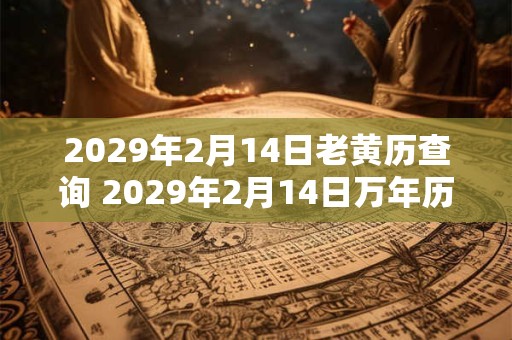 2029年2月14日老黄历查询 2029年2月14日万年历黄道吉日