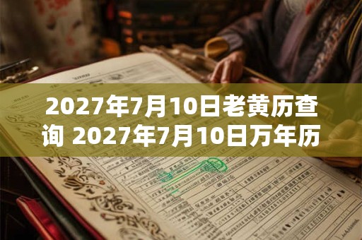 2027年7月10日老黄历查询 2027年7月10日万年历黄道吉日 2027年7月10日老黄历查询 2027年7月10日万年历黄道吉日