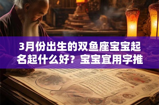 3月份出生的双鱼座宝宝起名起什么好？宝宝宜用字推荐