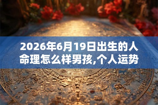 2026年6月19日出生的人命理怎么样男孩,个人运势如何