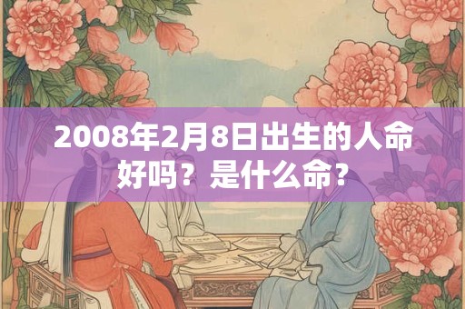 2008年2月8日出生的人命好吗?是什么命? 2008年2月8日出生的人命好吗?是什么命?
