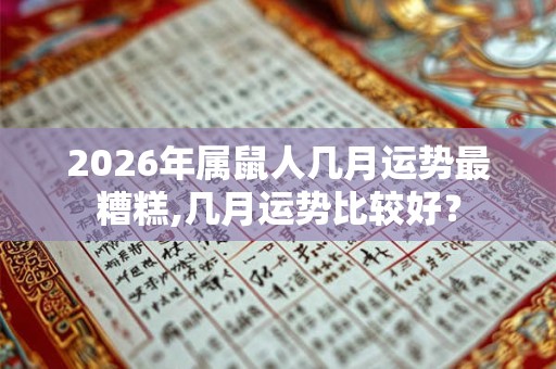 2026年属鼠人几月运势最糟糕,几月运势比较好？
