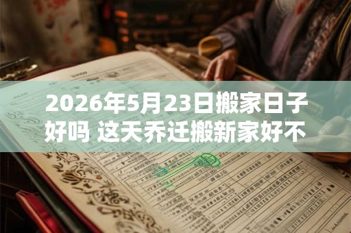 2026年5月23日搬家日子好吗 这天乔迁搬新家好不好 2026年5月23日搬家日子好吗 这天乔迁搬新家好不好