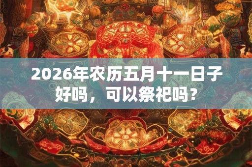 2026年农历五月十一日子好吗，可以祭祀吗？