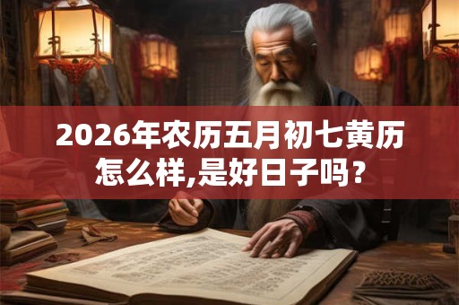 2026年农历五月初七黄历怎么样,是好日子吗? 2026年农历五月初七黄历怎么样,是好日子吗?