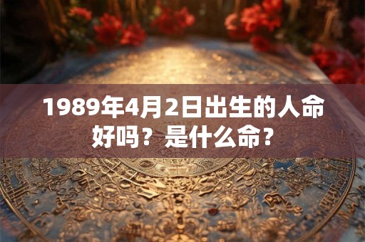 1989年4月2日出生的人命好吗？是什么命？