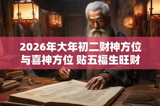 2026年大年初二财神方位与喜神方位 贴五福生旺财运 2026年大年初二财神方位与喜神方位 贴五福生旺财运