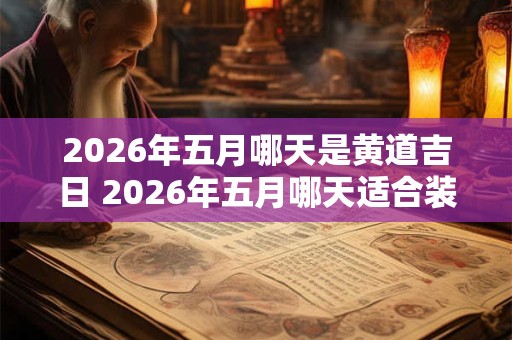 2026年五月哪天是黄道吉日 2026年五月哪天适合装修开工