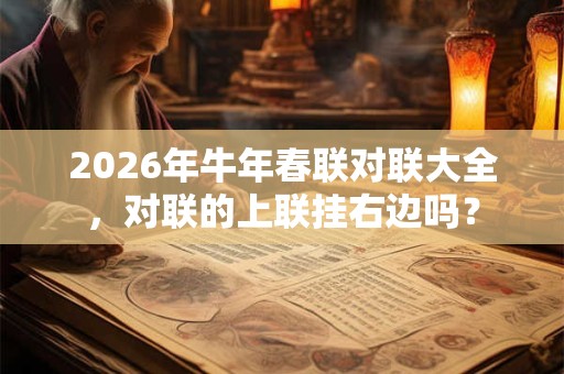 2026年牛年春联对联大全,对联的上联挂右边吗? 2026年牛年春联对联大全,对联的上联挂右边吗?
