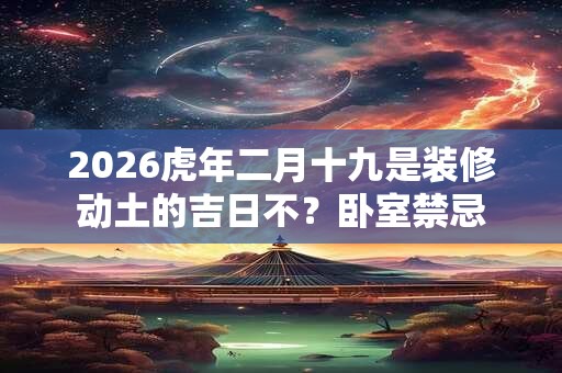2026虎年二月十九是装修动土的吉日不？卧室禁忌