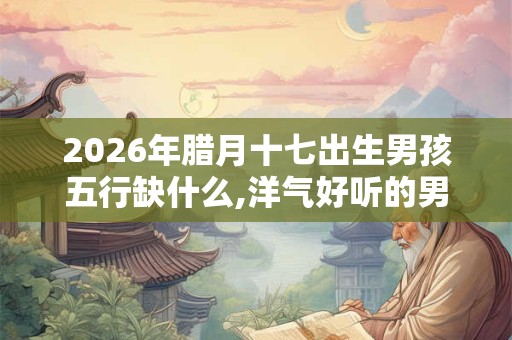 2026年腊月十七出生男孩五行缺什么,洋气好听的男孩名字