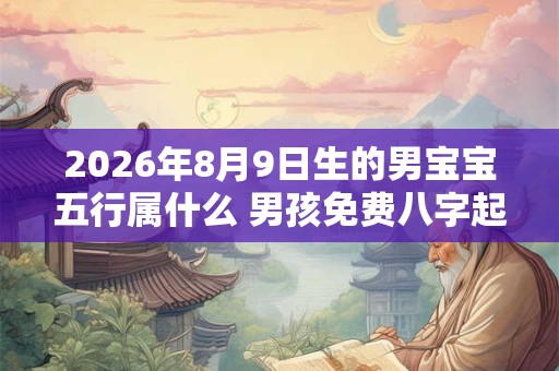 2026年8月9日生的男宝宝五行属什么 男孩免费八字起名