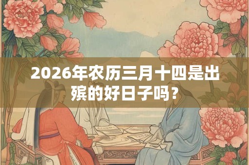 2026年农历三月十四是出殡的好日子吗？