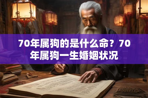 70年属狗的是什么命？70年属狗一生婚姻状况