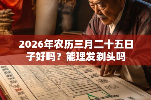 2026年农历三月二十五日子好吗?能理发剃头吗 2026年农历三月二十五日子好吗?能理发剃头吗
