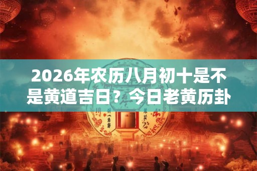 2026年农历八月初十是不是黄道吉日？今日老黄历卦象？