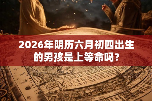 2026年阴历六月初四出生的男孩是上等命吗？